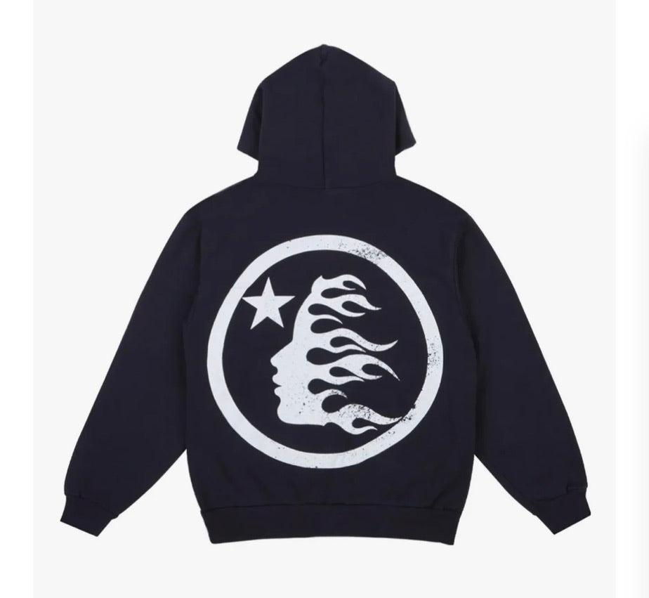 HELLSTAR BASIC LOGO BLACK HOODIE